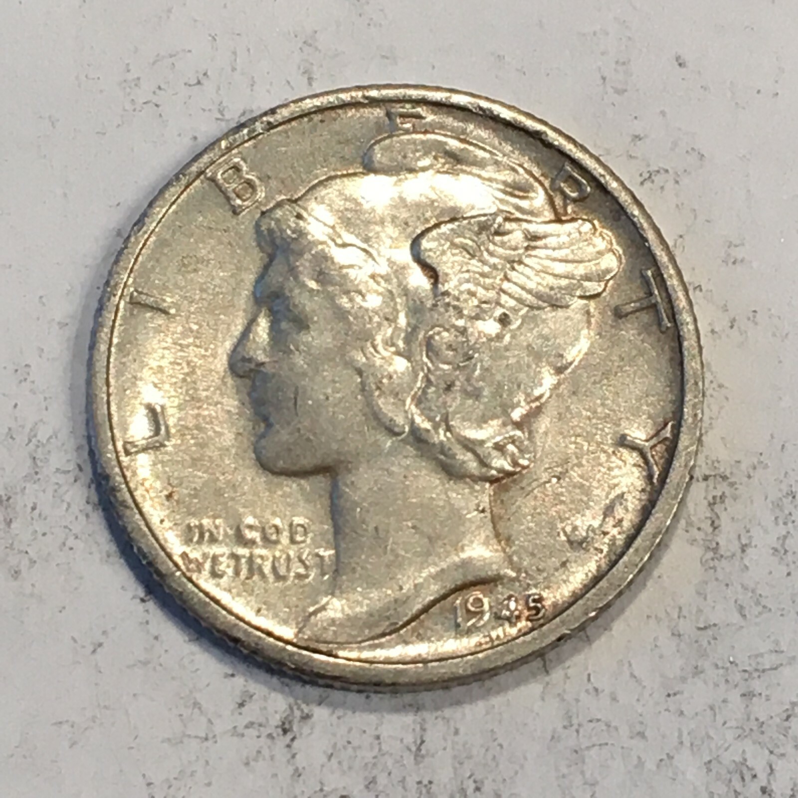 1945-D Silver Mercury Dime - High Quality Scans #L919