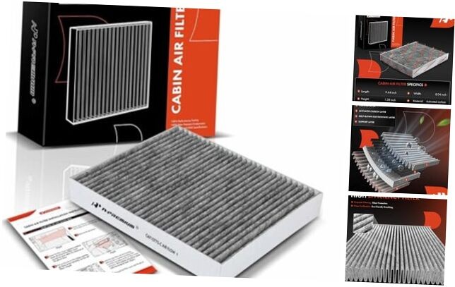 Cabin Air Filter with Activated Carbon Compatible with Buick, Cadillac, Chevy