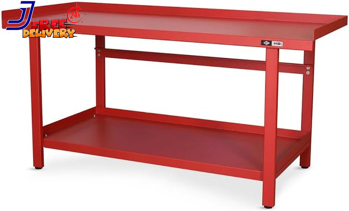 Workbench Heavy Duty Work Table with Storage Shelf 1300 LB Capacity Multiplple S
