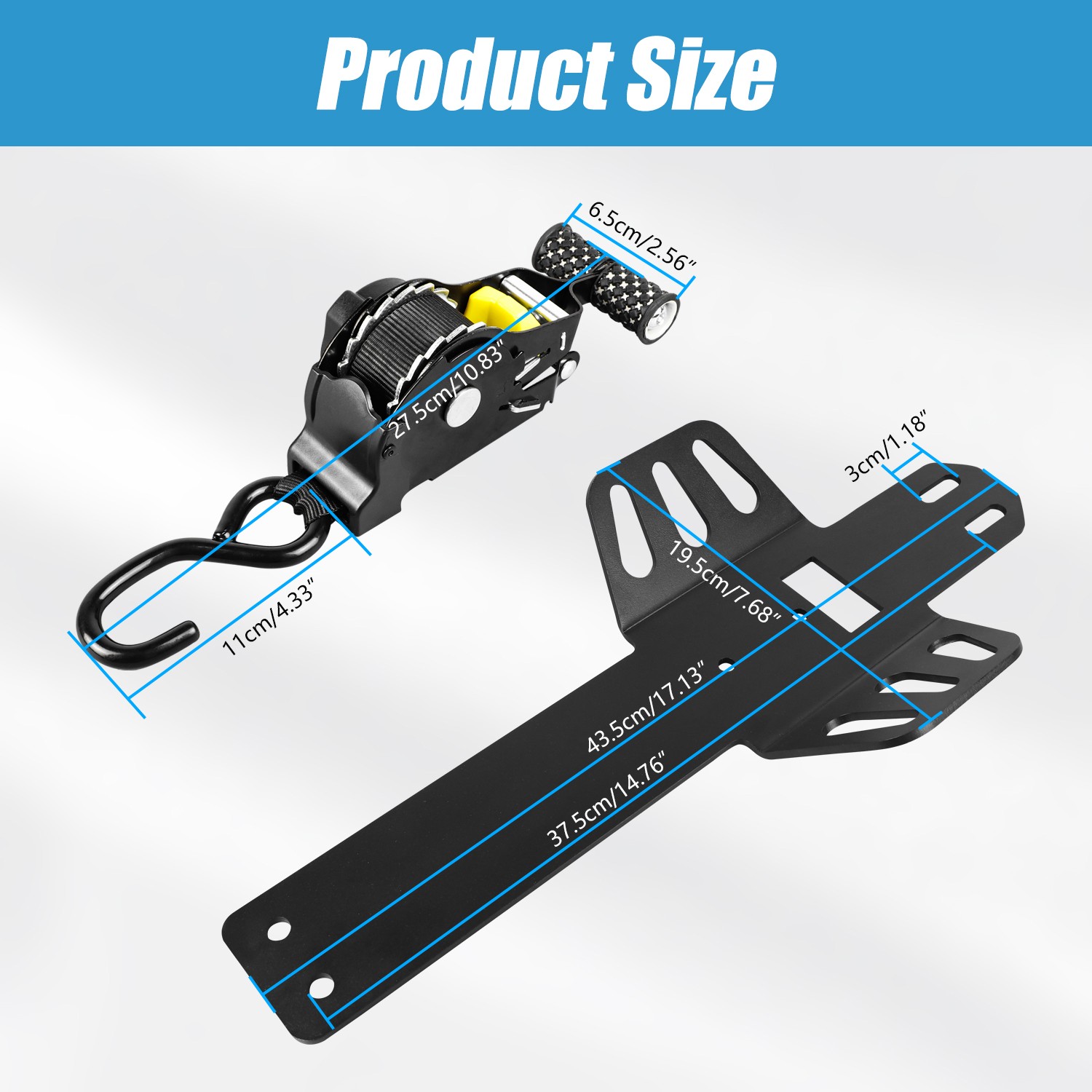 Auto Retract Securing Strap For Dodge Ram 1500 2009-2018 Retract Tie Down Straps