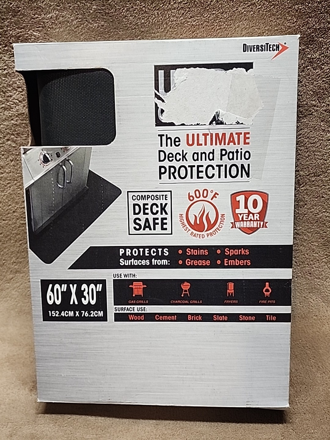 Diversitech UGM-6030 ULTRA Grill Mat 60" x 30"