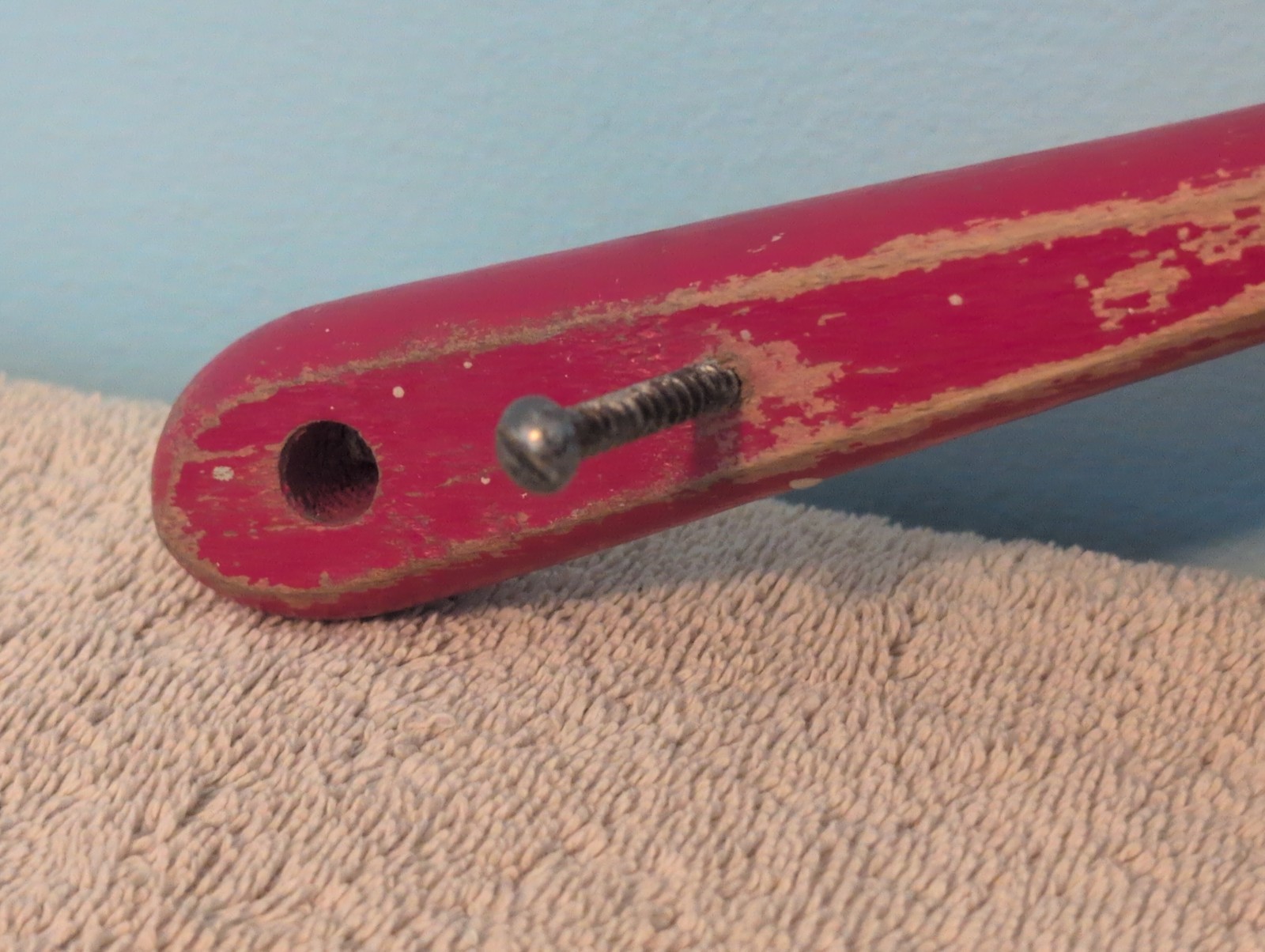 Set of Three Vintage Block Wood paint brushes.