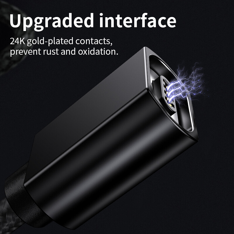 Magnetic Type C Cable Fast Charger Micro USB Charging Data For Samsung Xiaomi