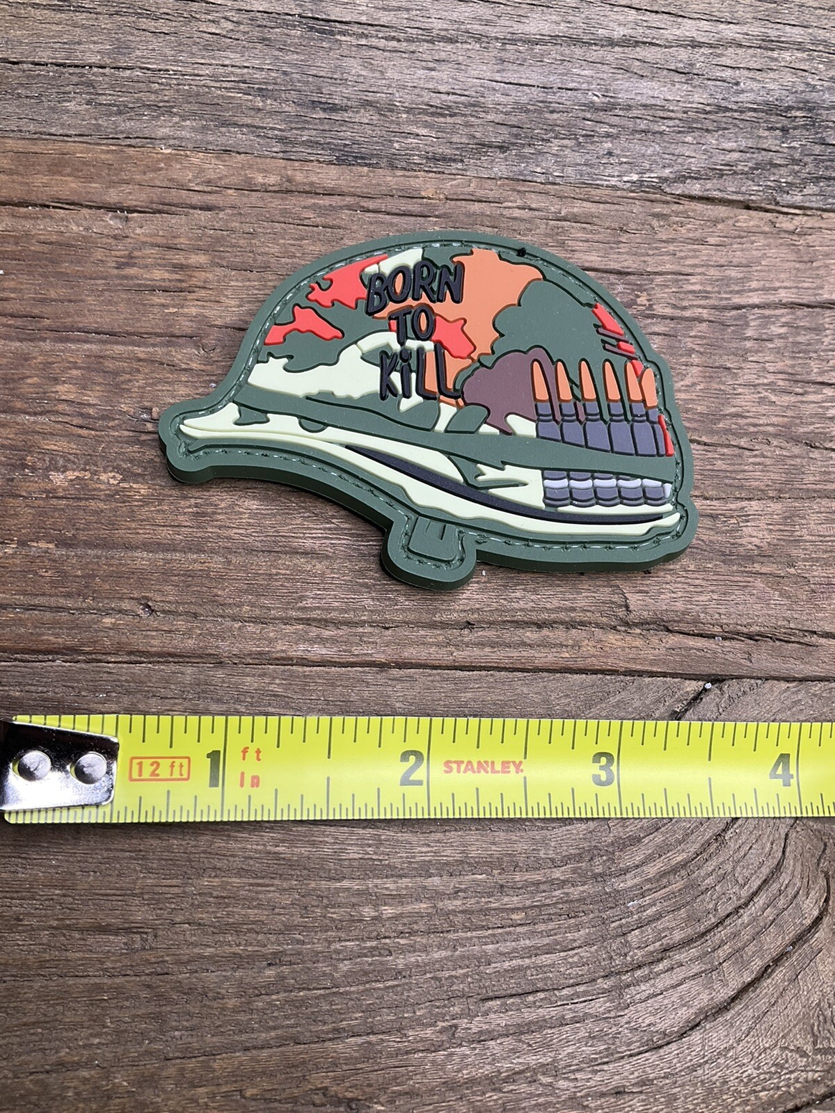 Patch PVC Tactical Morale HOOK-3D Born To Kill Helmet War