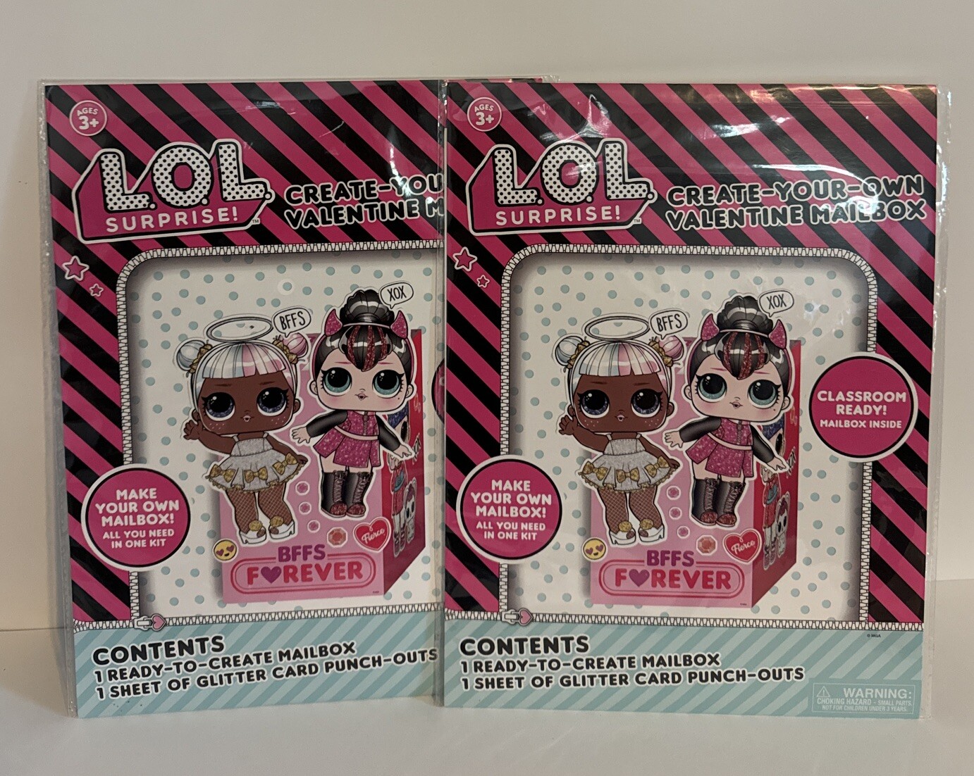 New LOL SURPRISE Valentine Card's MAILBOX KIT Birthday Party BFFS FOREVER Lot