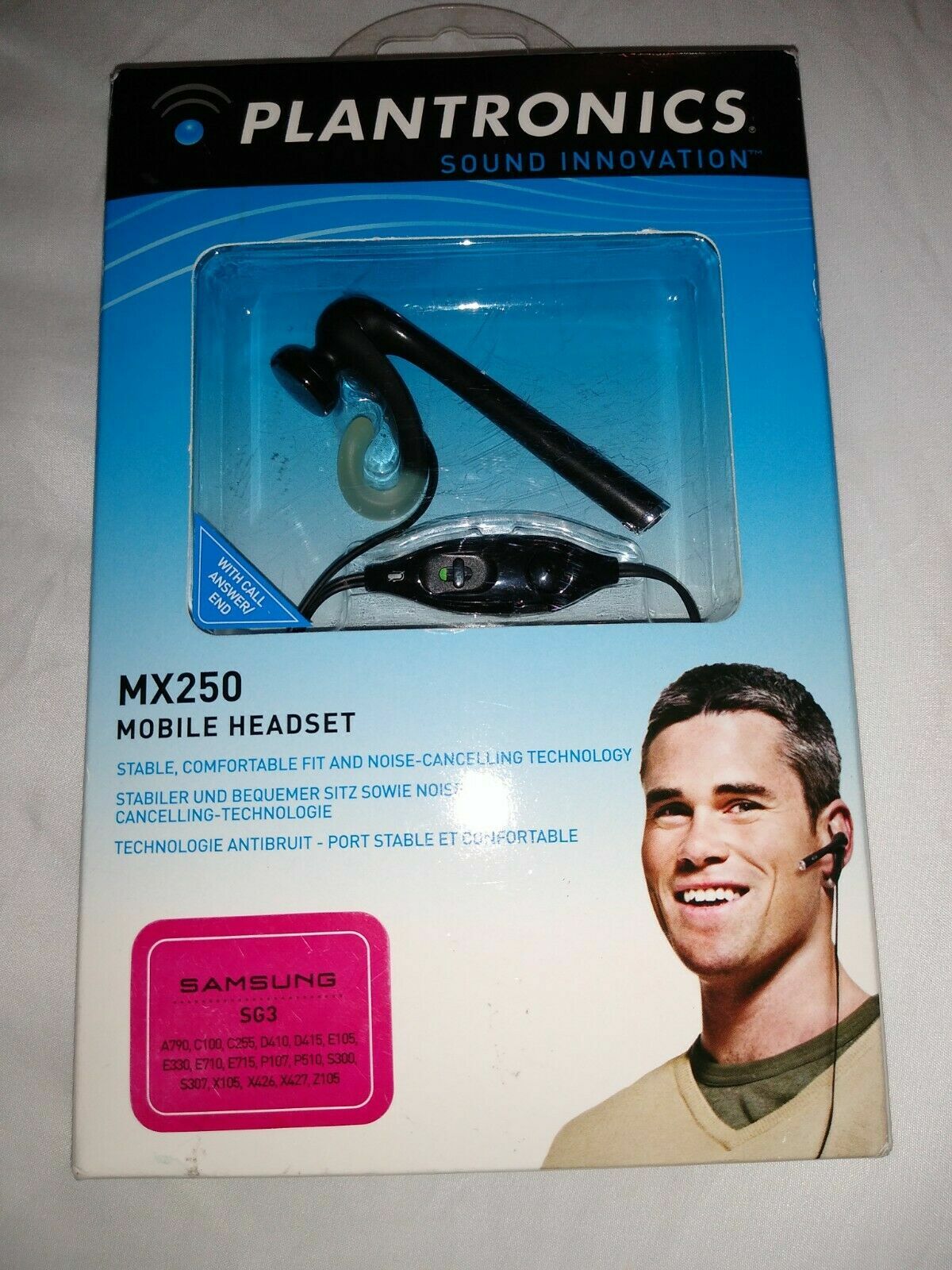Plantronics MX250-SG3 Headset for Samsung A790 C100 C255 D410 D415 E105 & E330