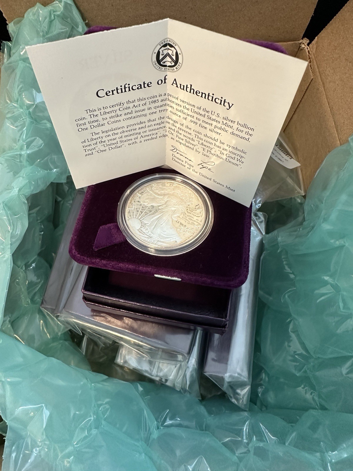 1986  - 40 Year Anniversary American Silver Eagle Proof - A Treasured Year!