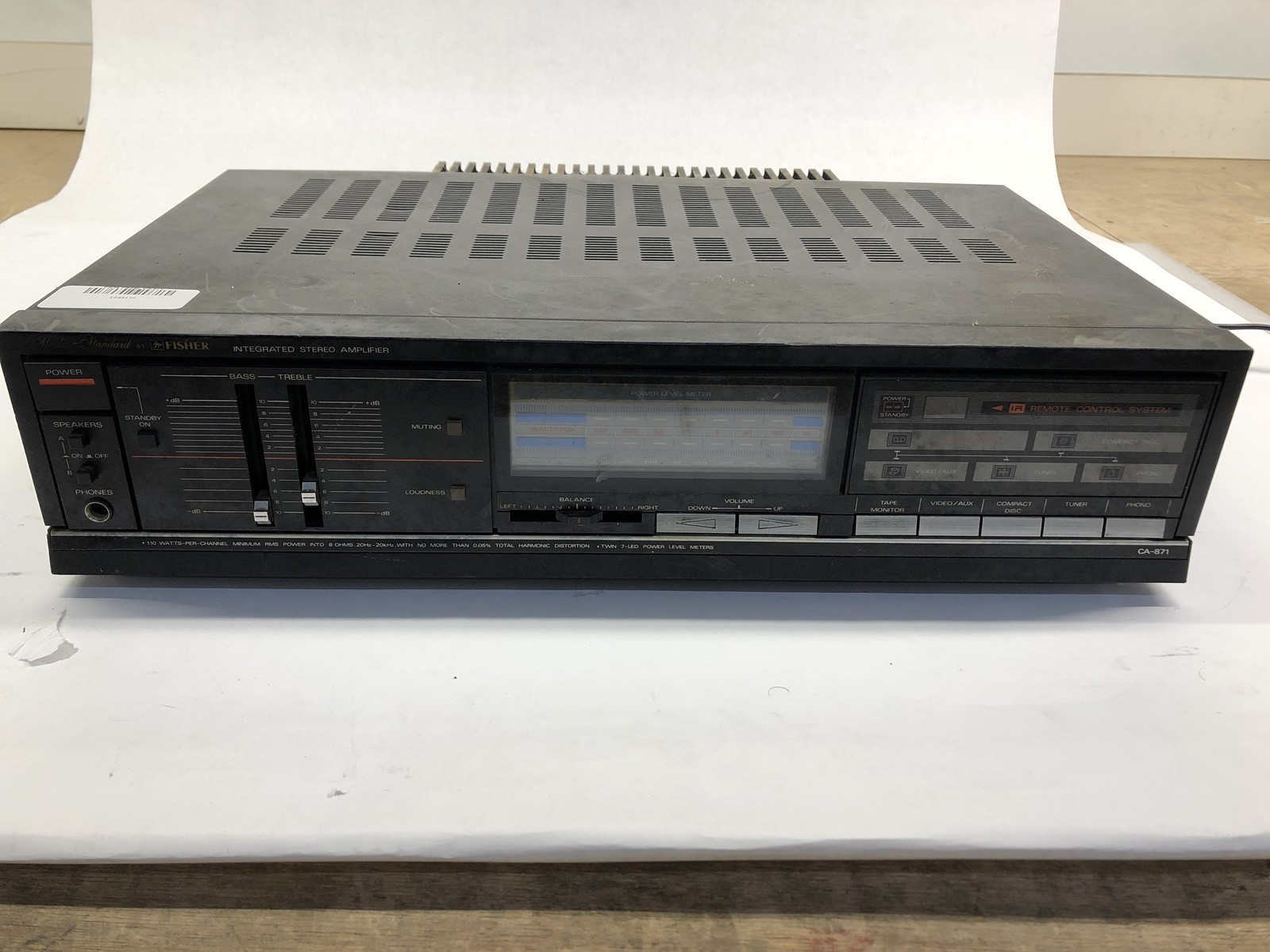 Fisher CA-871 Integrated Studio Amplifier