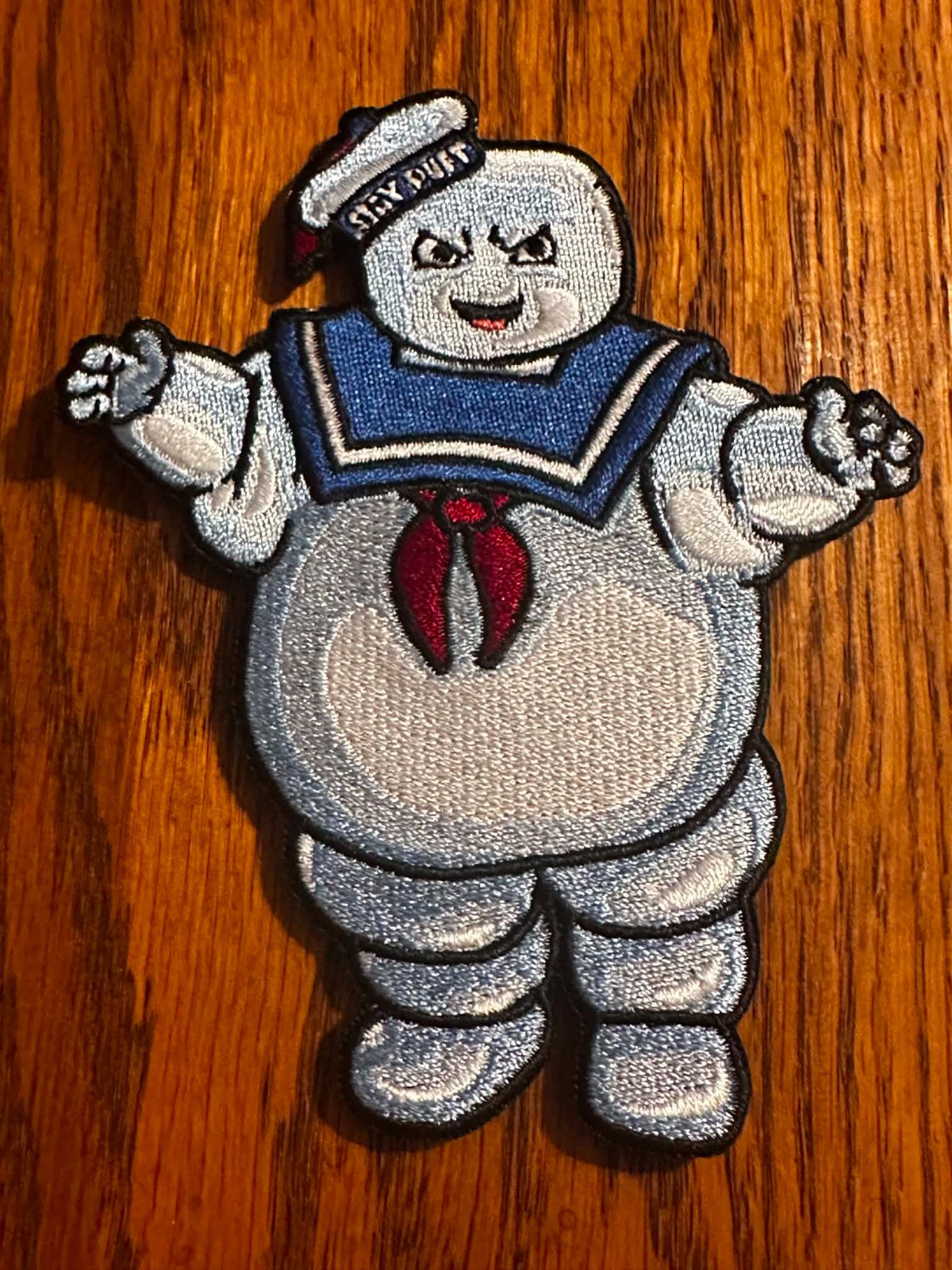 Ghostbusters "Stay Puft Marshmallow Man" Morale Patch, RARE, Hook/Loop, NEW!