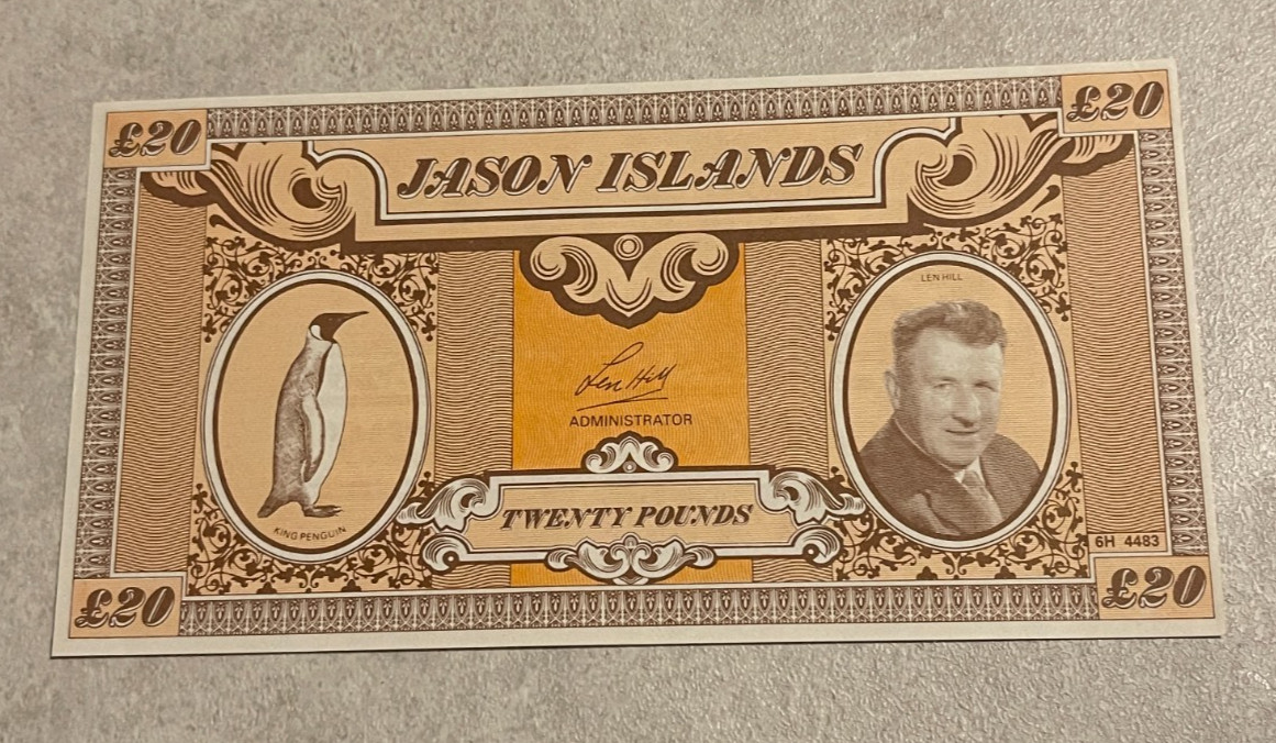 1979 Jason Islands 20 Pounds Fantasy Note L2