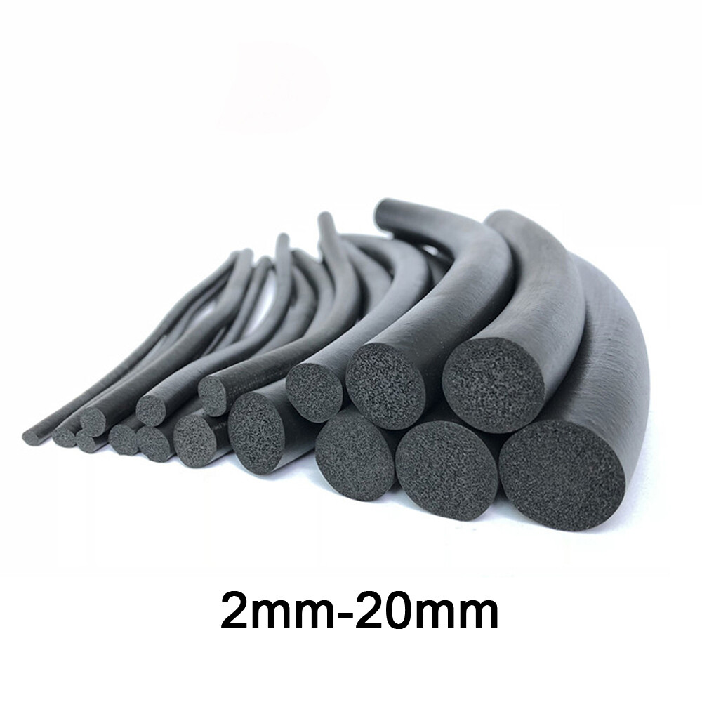1/5-meter Solid EPDM Rubber Round Rod O-ring With Non Foaming Diameter of 3-20mm