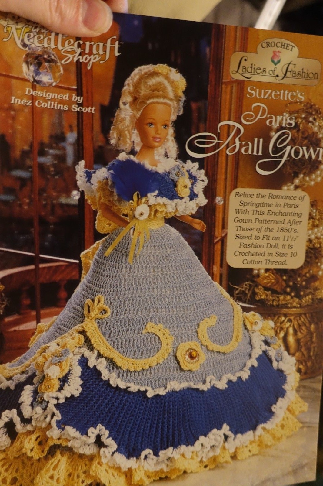 Needlecraft Shop CROCHET Pattern 962507 LADIES OF FASHION Paris Ball Gown
