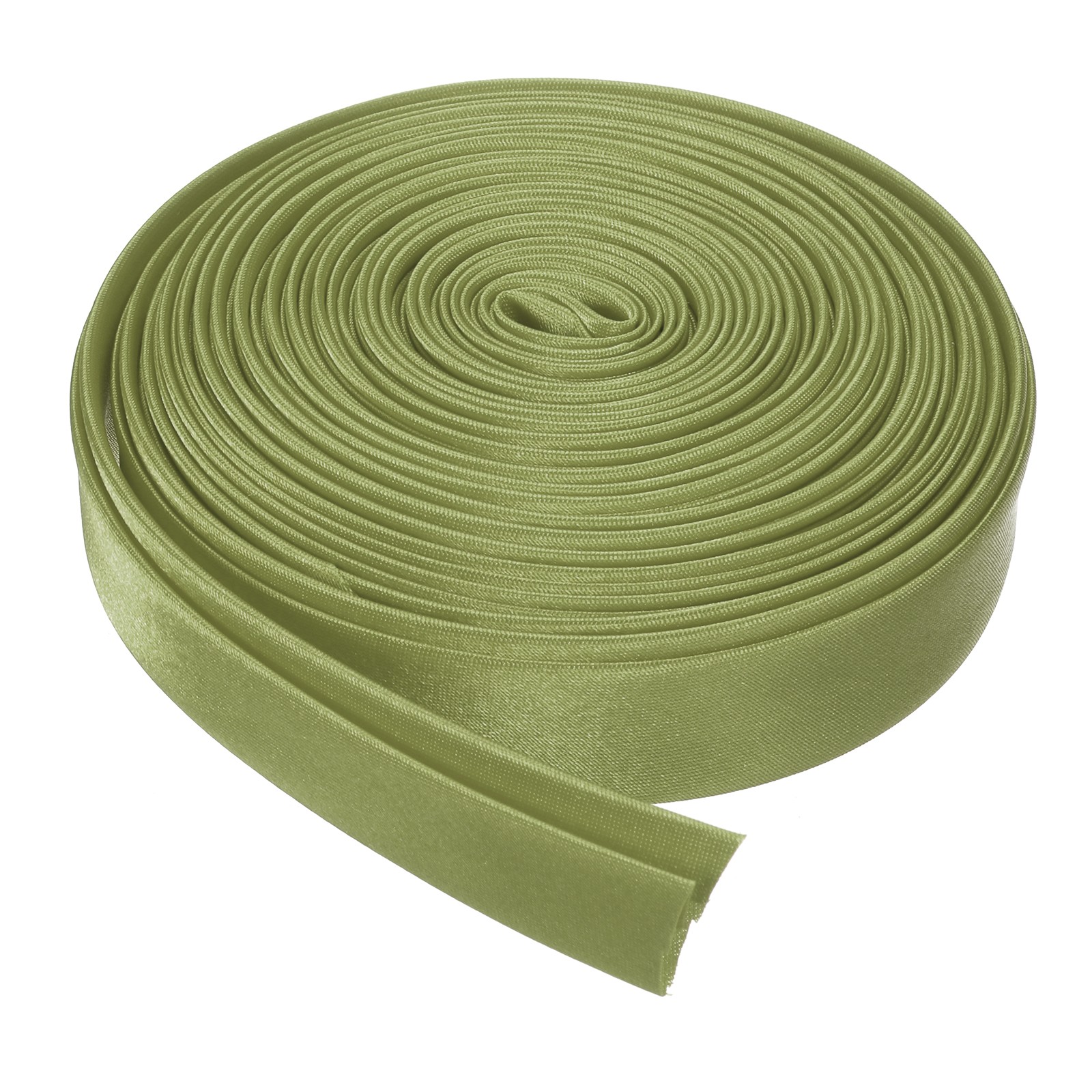 4/5 Inch x 5.5 Yards Satin Pre-fold Double Fold Bias Tape Grass Green