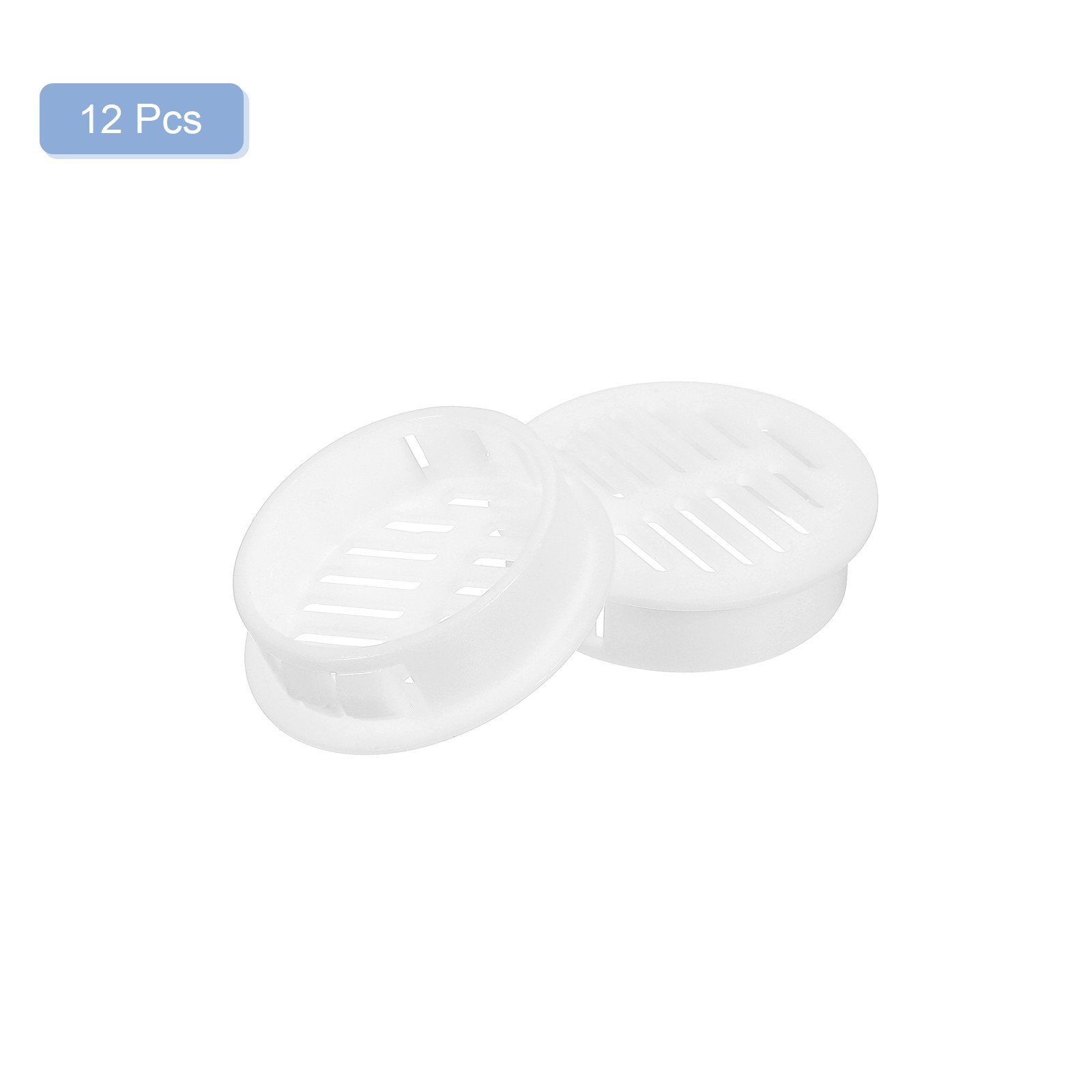 12pcs 35mm/1.4” Circular Ceiling Ventilation Nozzle Cover Outlet White
