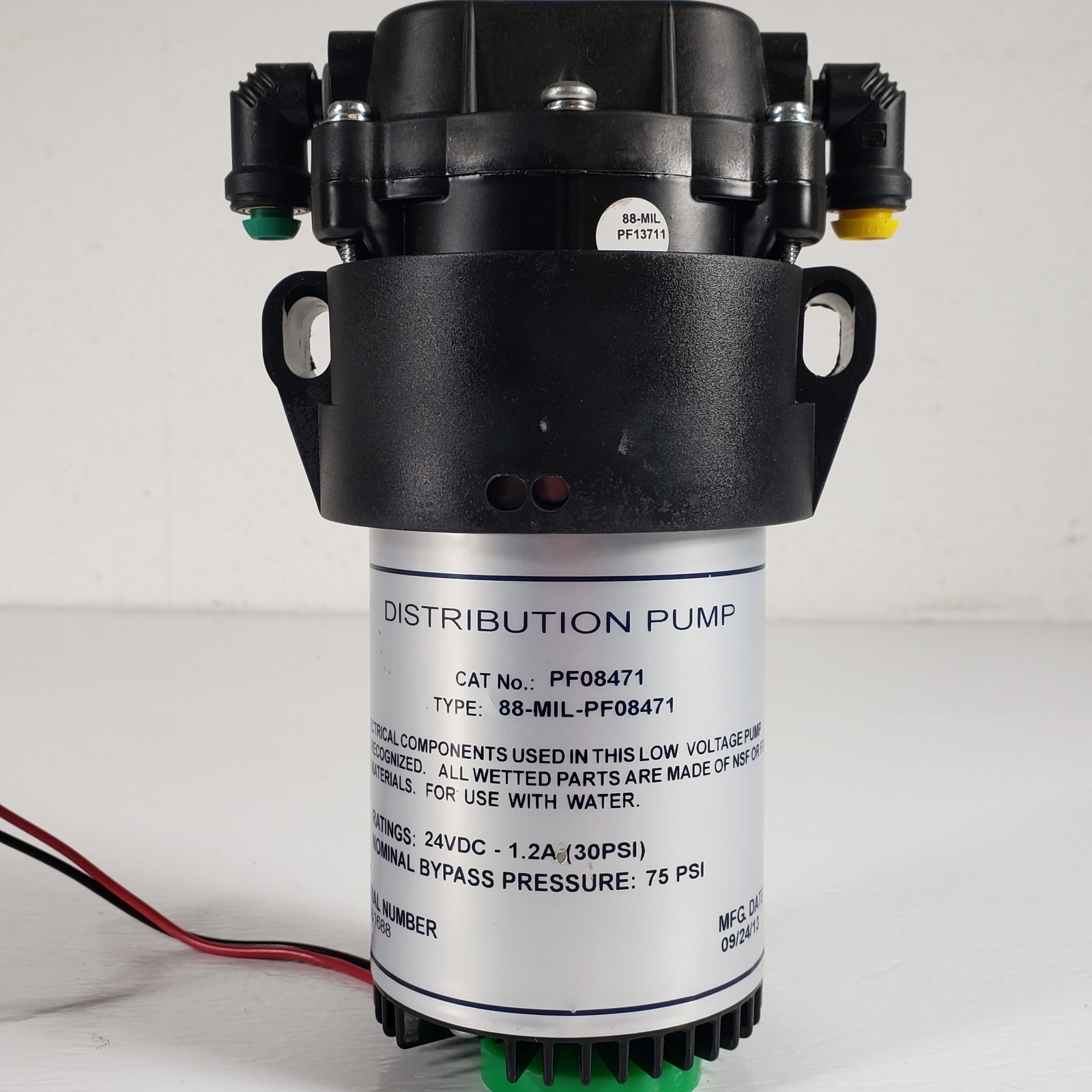 Aquatec 88-MIL-PF08471 Distribution Water Pump Low Voltage 24VDC 1.2A 30PSI