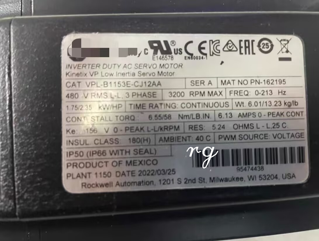 New VPL-B1153E-CJ12AA Servo motor Fast shipping