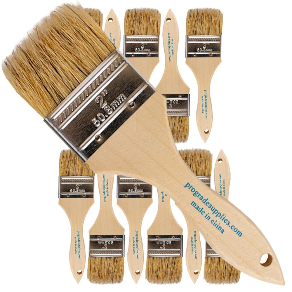 2" Chip Brushes, Disposable Paint Brushes, for Paint, 12 Pack