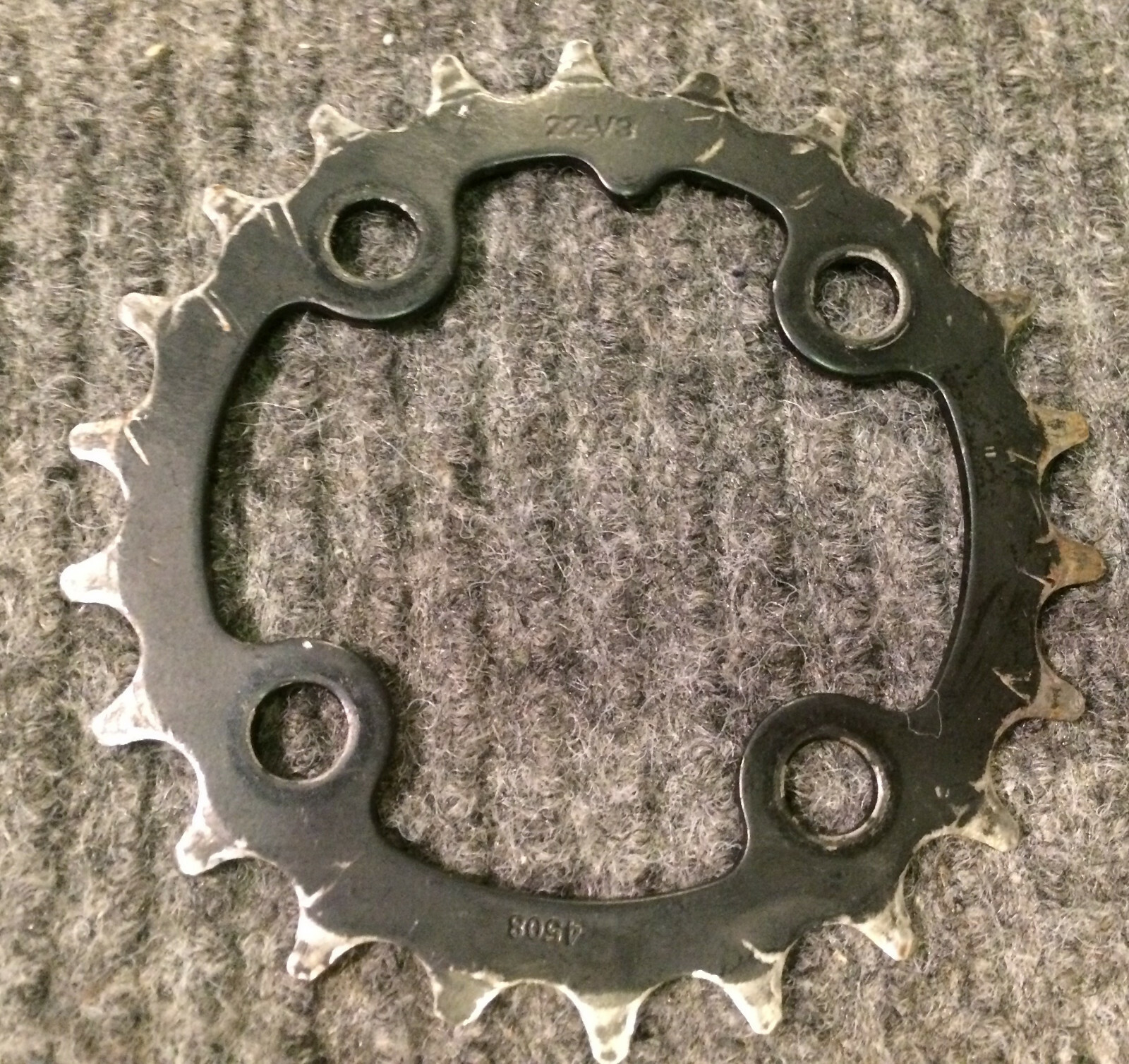 Truvativ SRAM MTB 22T V3 Steel Chainring BCD 64mm, 9 Speed, Black