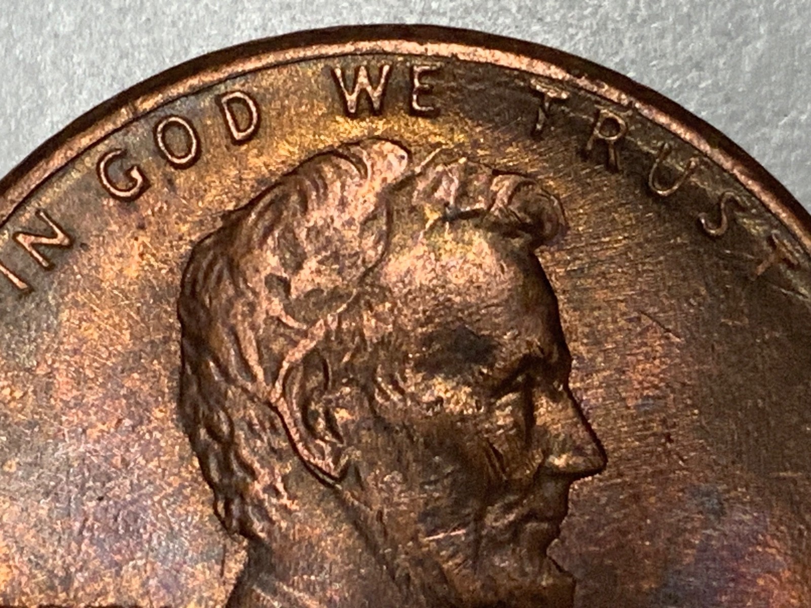 1986 P Lincoln Cent.  Doubled Ear Variety.