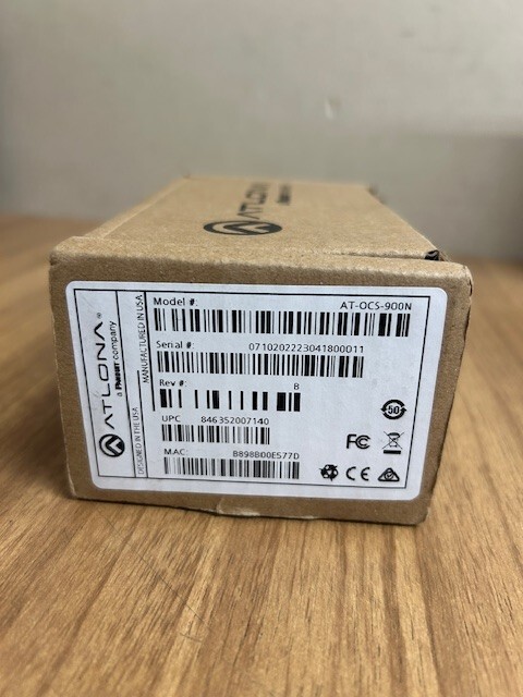 Network-Enabled Occupancy Sensor - Atlona AT-OCS-900N