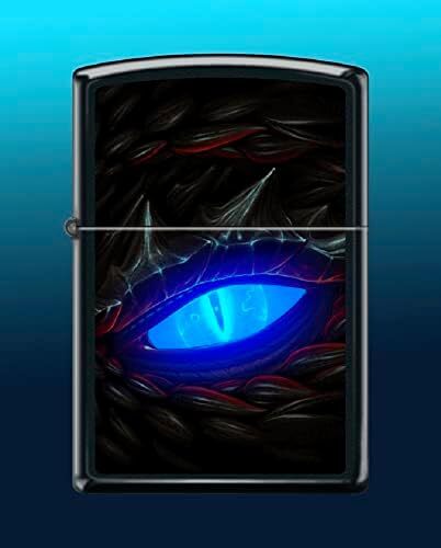 Zippo Lighter- Personalized Message for Dragon Dragon Eye Blacklight #Z6035
