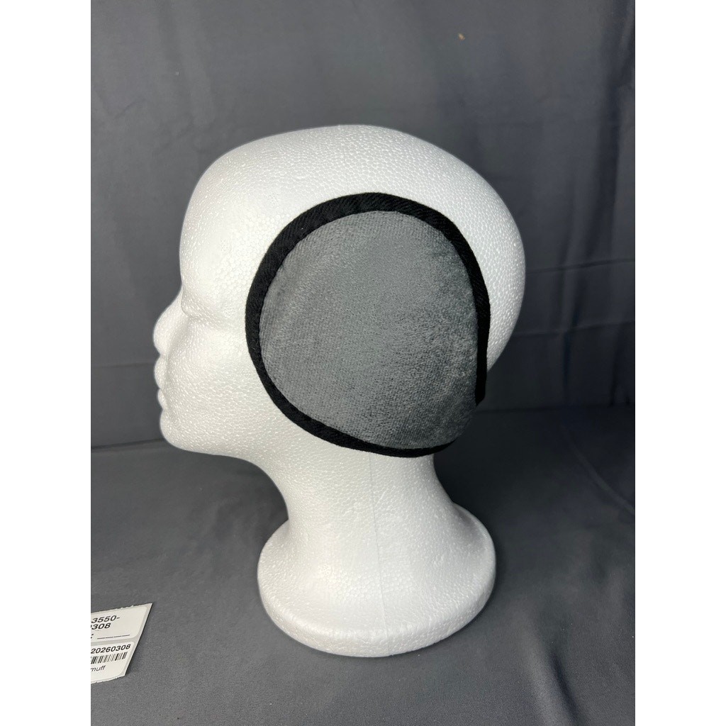 Gray Fleece Ear Muff Cuff NNT