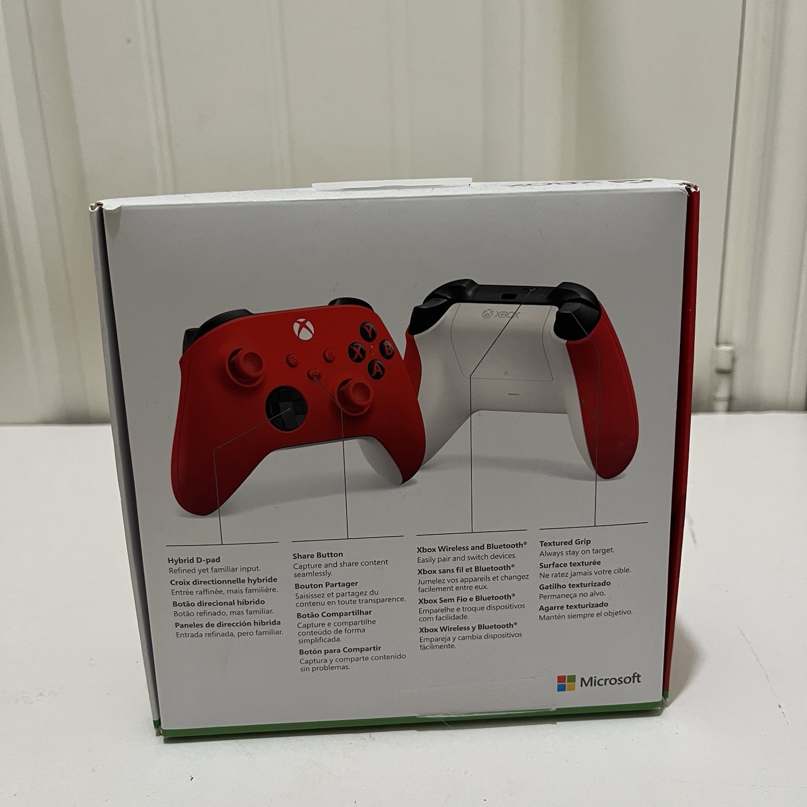 XBOX Pulse Red Wireless Gaming Controller EMPTY BOX BOX ONLY