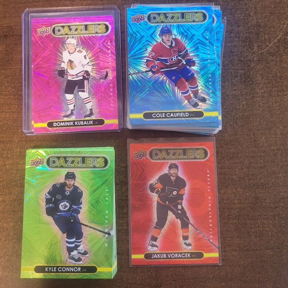 2021-22 Upper Deck DAZZLERS Pink Blue Orange Red   PICK to Complete Set