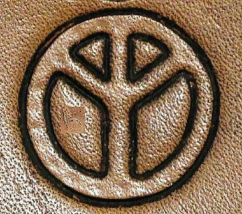 CRAFTOOL  -  TANDY LEATHER FACTORY  -  3D STAMP 8570-00  PEACE
