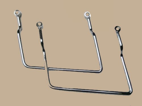 Chrome Saddlebag Supports - 08+ Yamaha Raider XV1900 Models