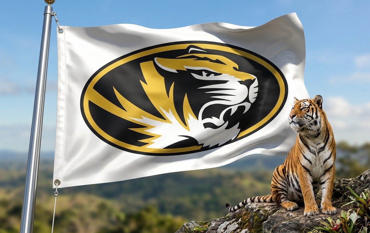 Missouri Tigers Flag 3x5 FT Banner NCAA Football Banner FREE Shipping