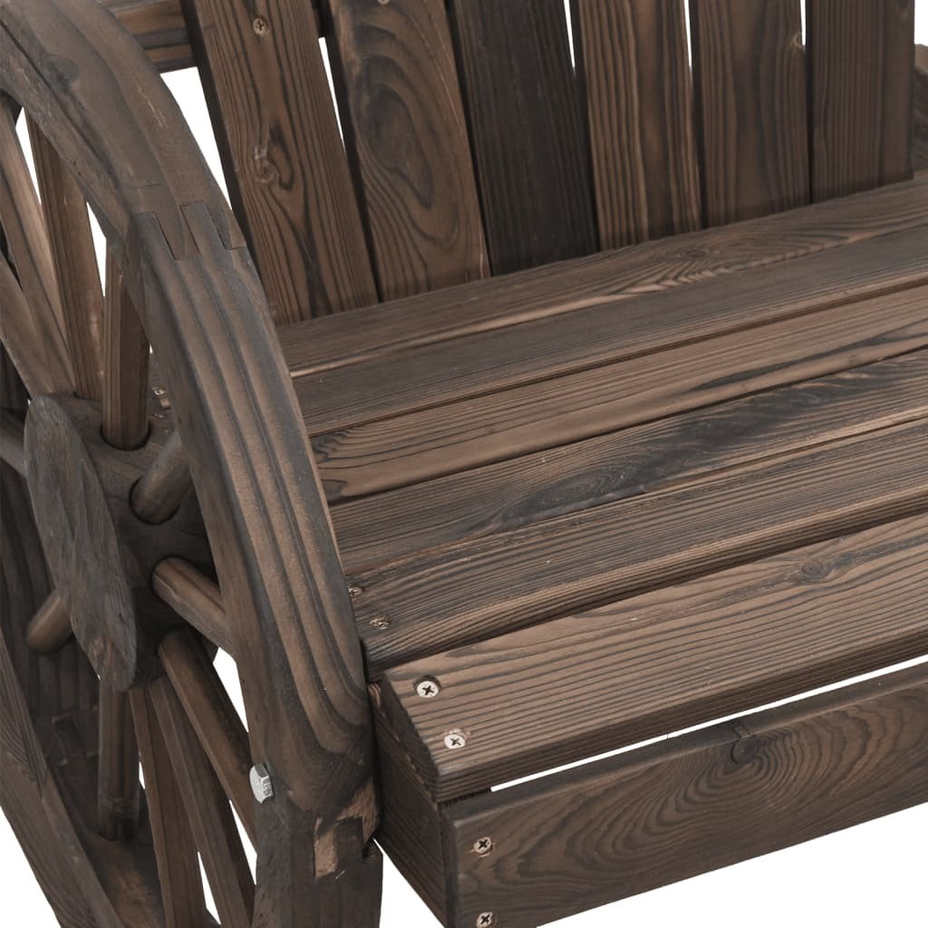 Patio Adirondack Chair 2-Seater Solid Wood Fir