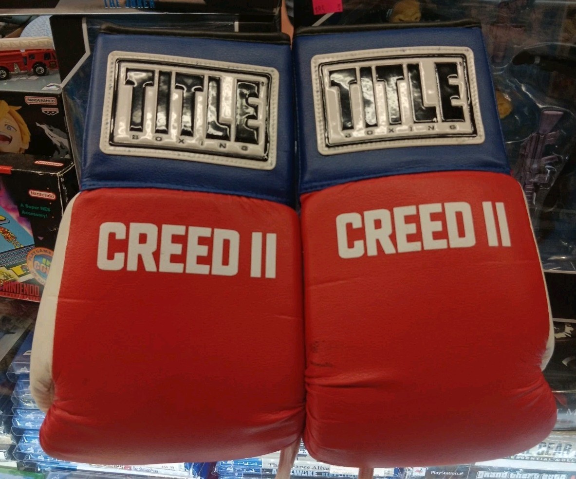 Title Boxing Gloves. CREED 2 Promotional Boxing Gloves (2018) Red, White & Blue.
