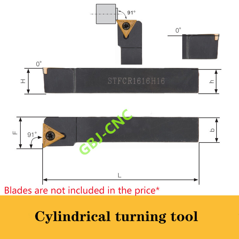 91° STFCR STFCL1212 1616 2020 H11K16 Cylindrical turning tool For TCMT(screw)