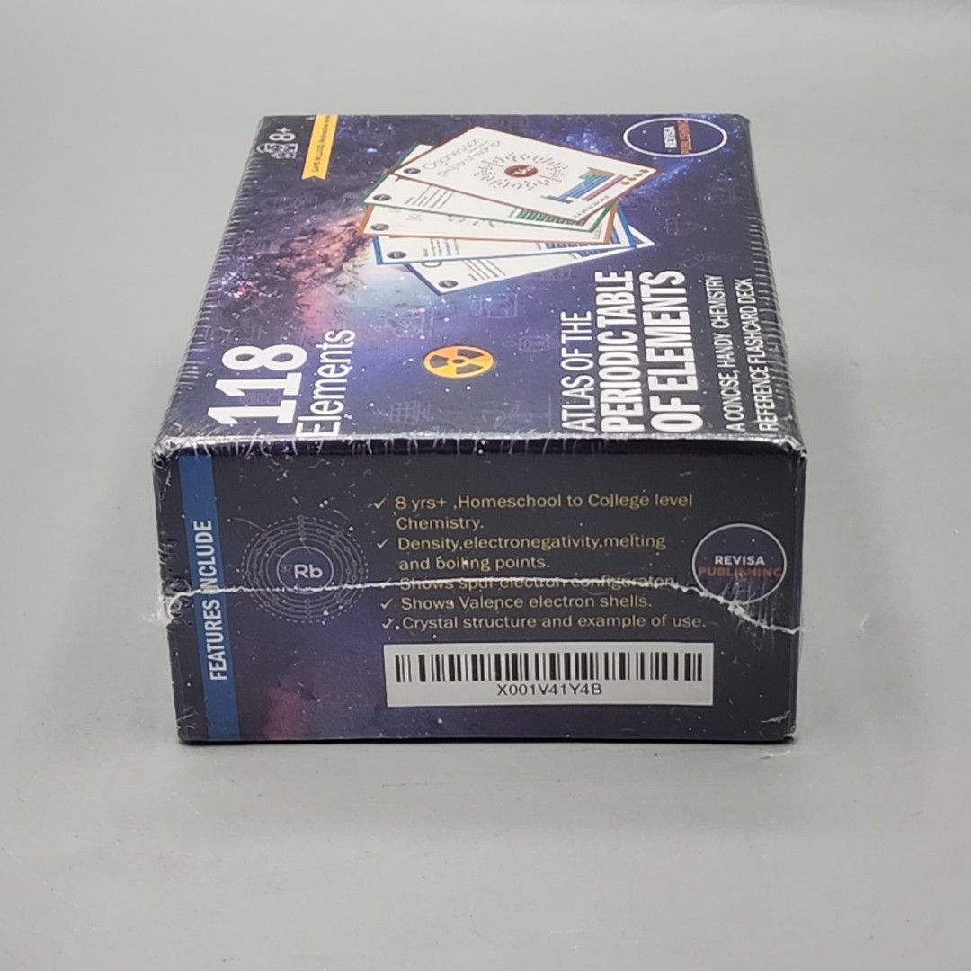 Periodic Table of Elements Laminated Flashcard Science Kit 118 Elements Sealed
