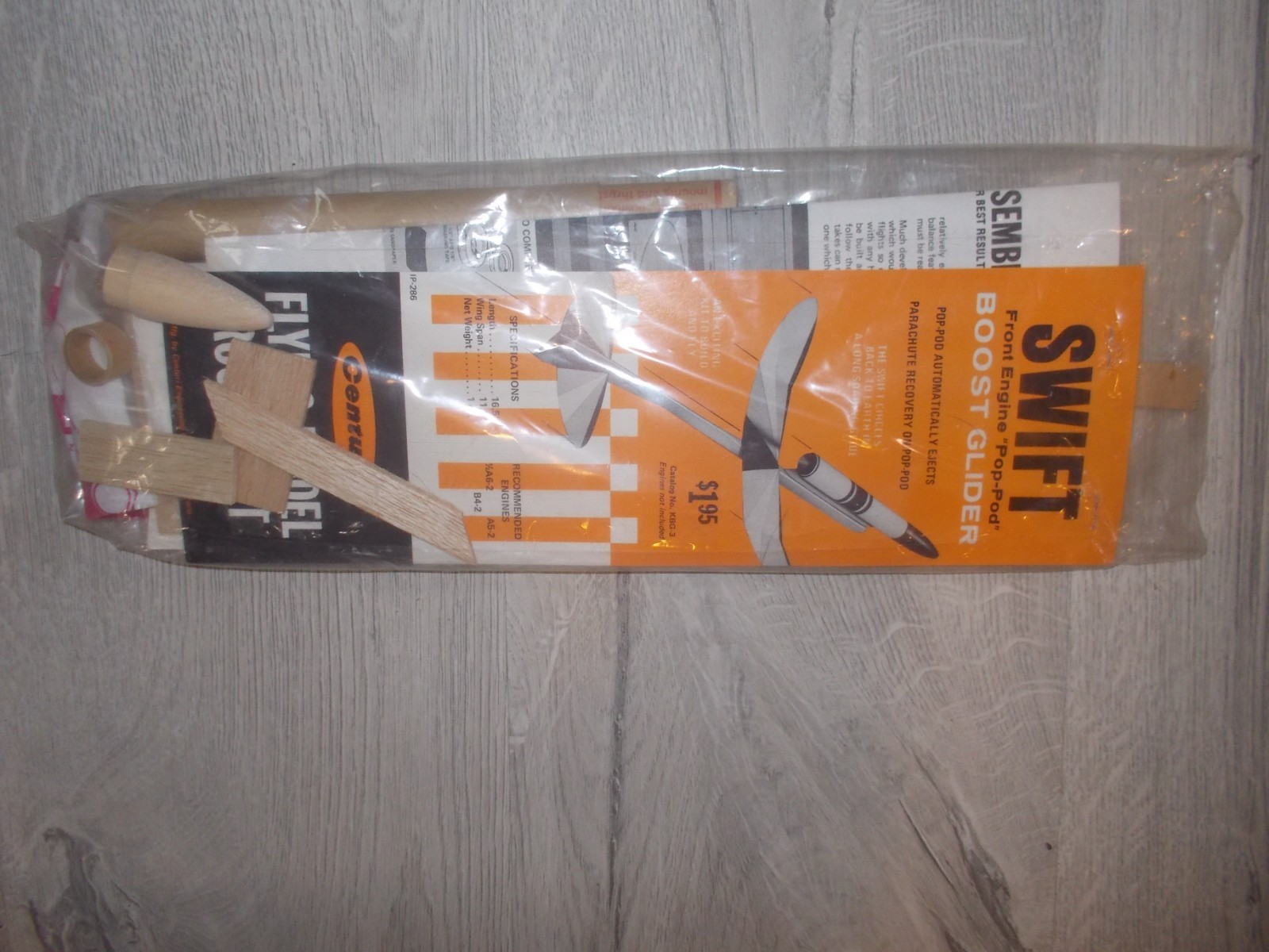 centuri swift front engine boost glider
