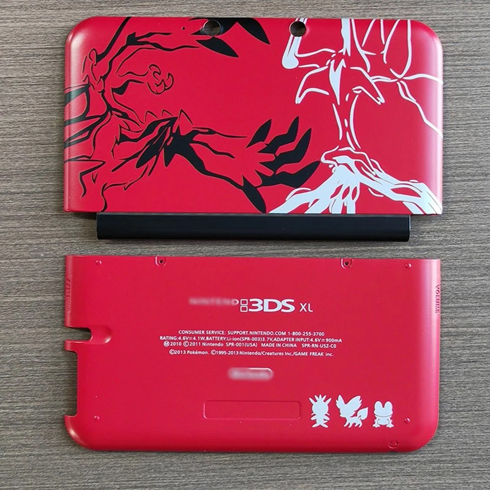 Replacement Shell for 2015 Nintendo 3DS XL Top Bottom Pokemon Red Housing Cover