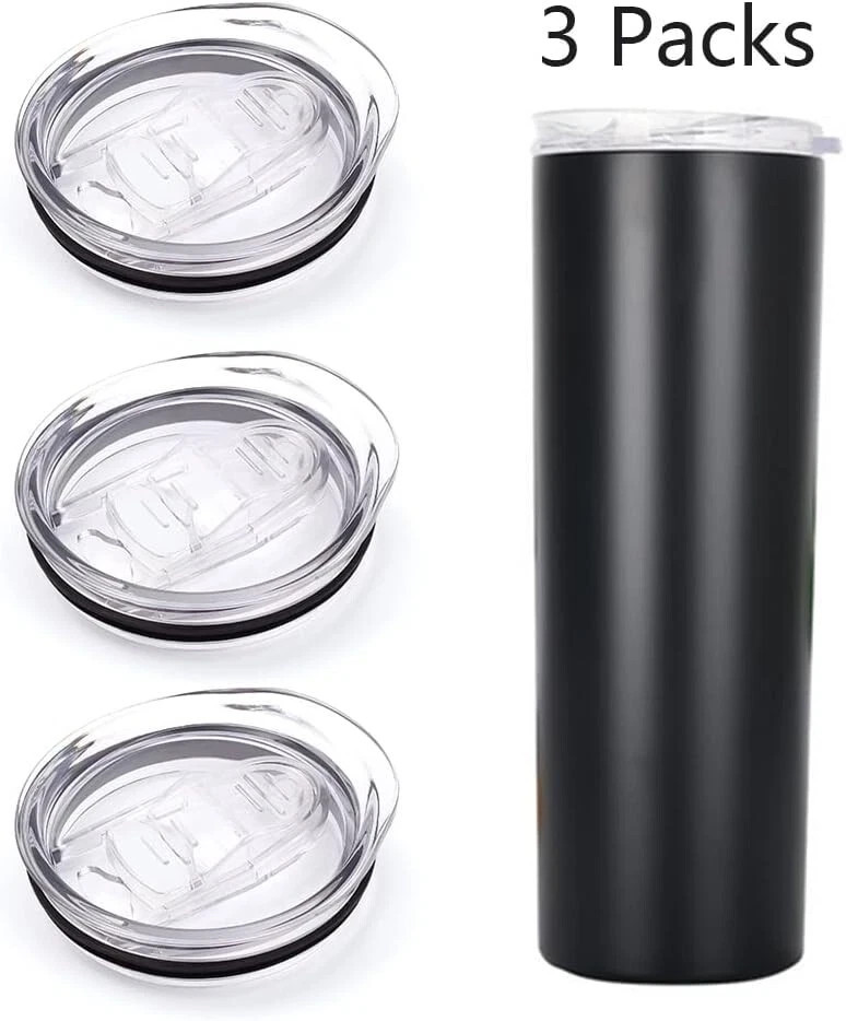 20oz Skinny Tumbler Replacement Lids 1/3 Pack2.75in Cup Mouth Compatible