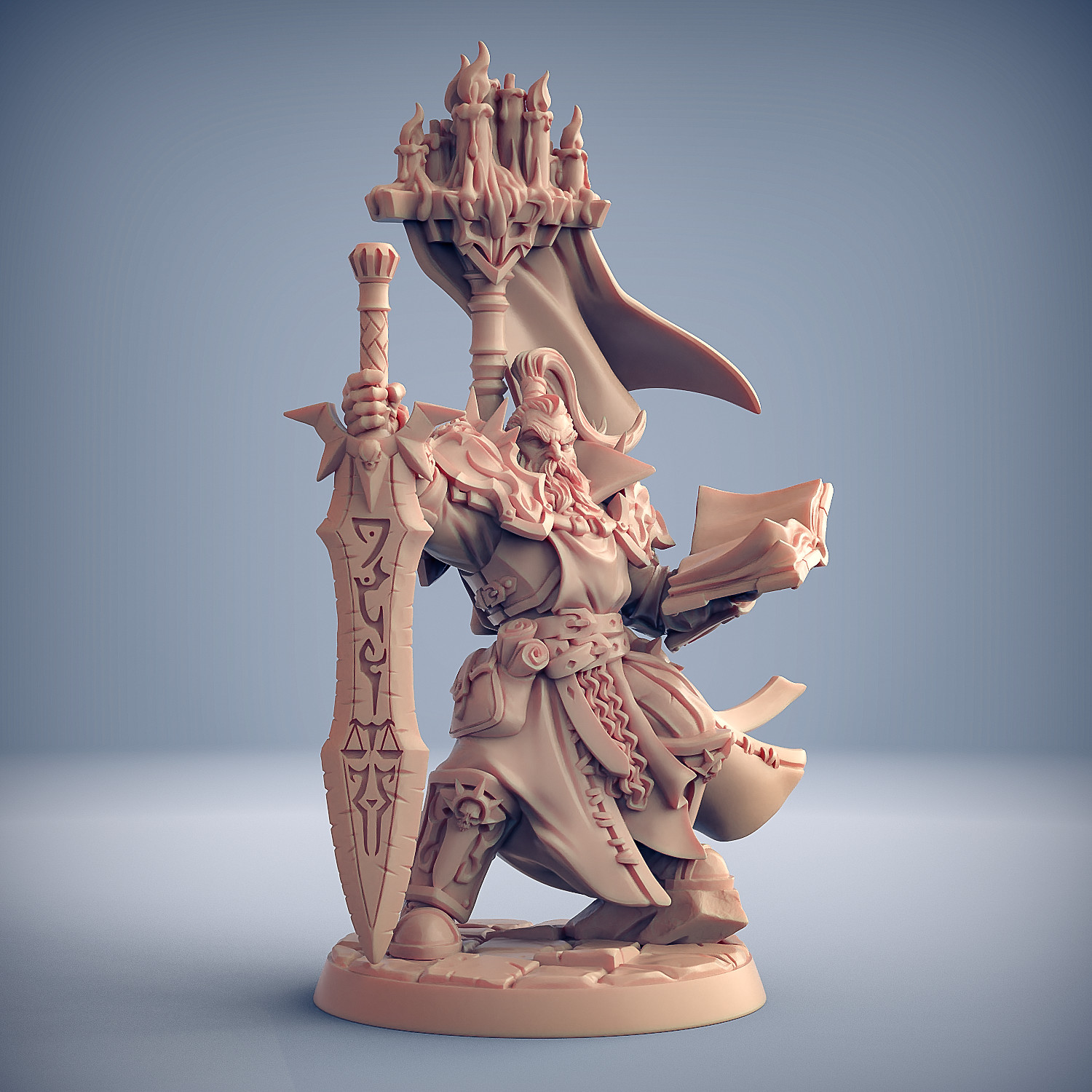 Requiem Brotherhood Paladin Hero - Artisan Guild Dungeons and Dragons Miniature