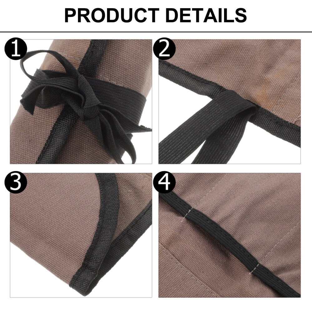 2 Pcs Heavy Duty Canvas Chisel Bag Multi-functional Tool Pocket Organizer