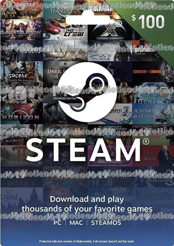 Steam Gift Card Pc Prepaid Giftcard Game Card Game .gift