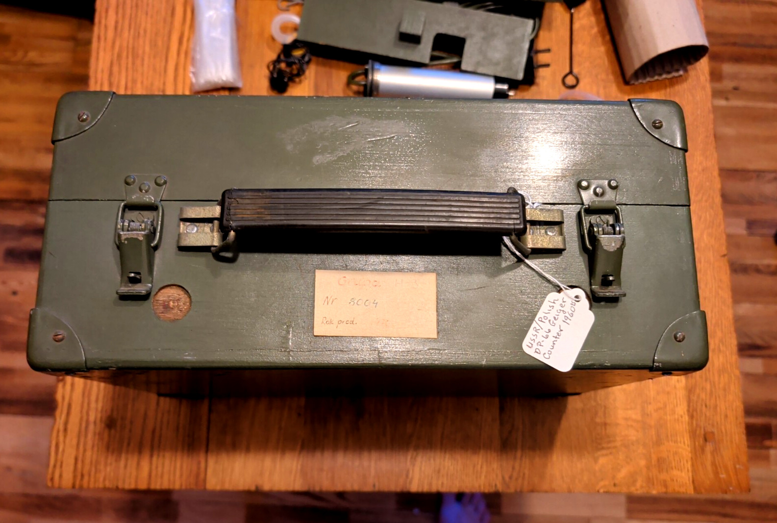 Vintage Cold War Polish Geiger Counter Dedector DP-66
