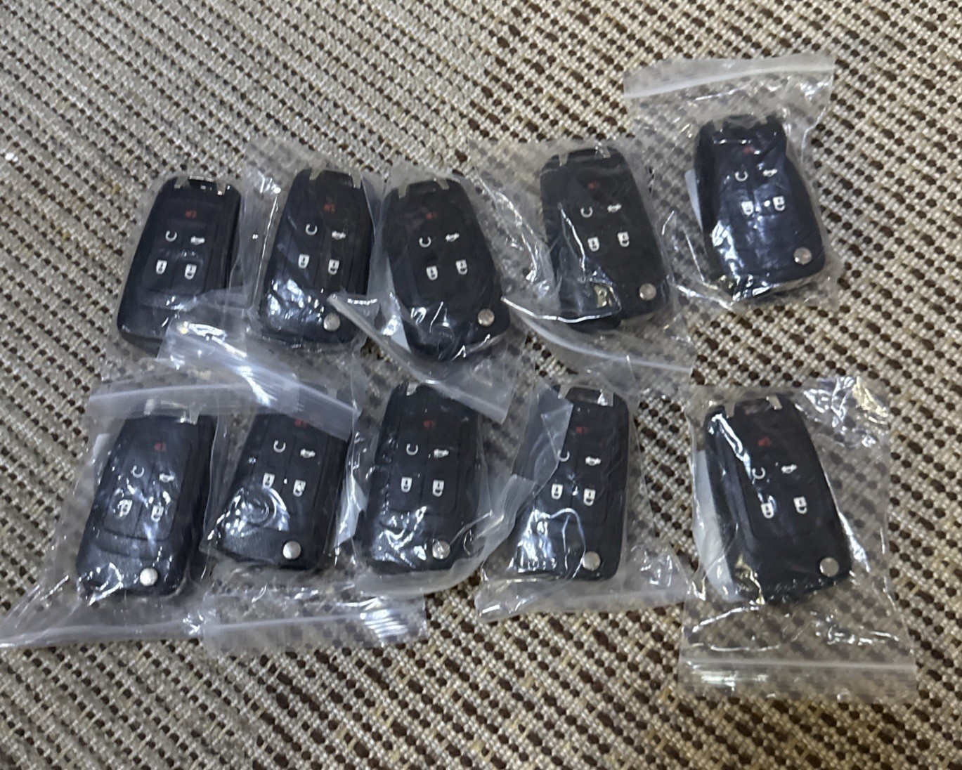 (10x) Remote Car Key Fob for Chevrolet 5 Buttons 315 MHz ID46 PCF7937E Chip