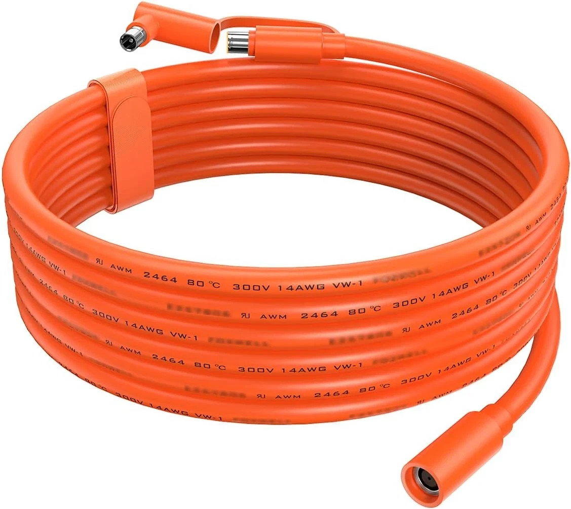 14AWG 8Mm Extension Cable for Solar Generators 10FT 3M, DC7909 Solar Panel Cable