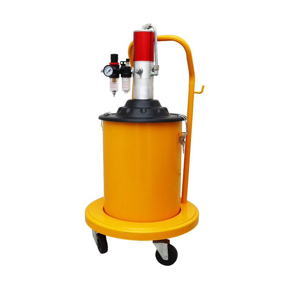 5gal Pneumatic Compressed Grease Injector 20L with Pressure Meter Adjustable