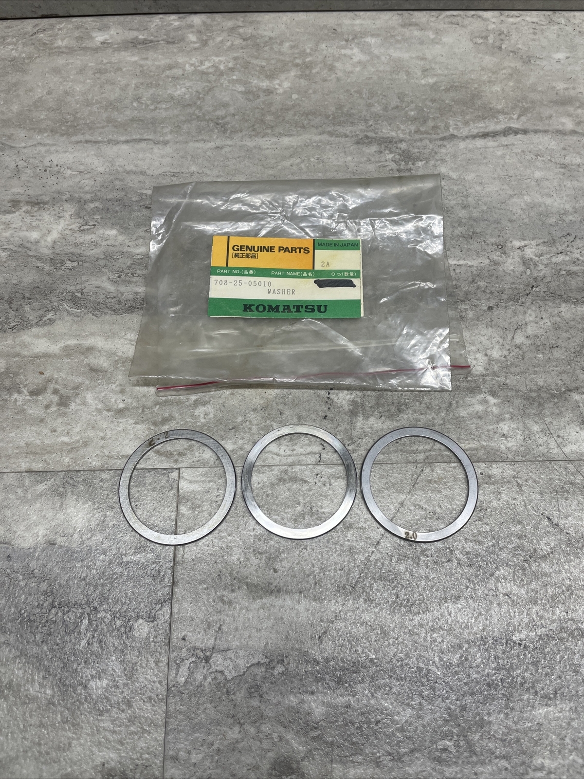Genuine OEM Komatsu 708-25-05010 Washer Kit For Hydraulic System, New
