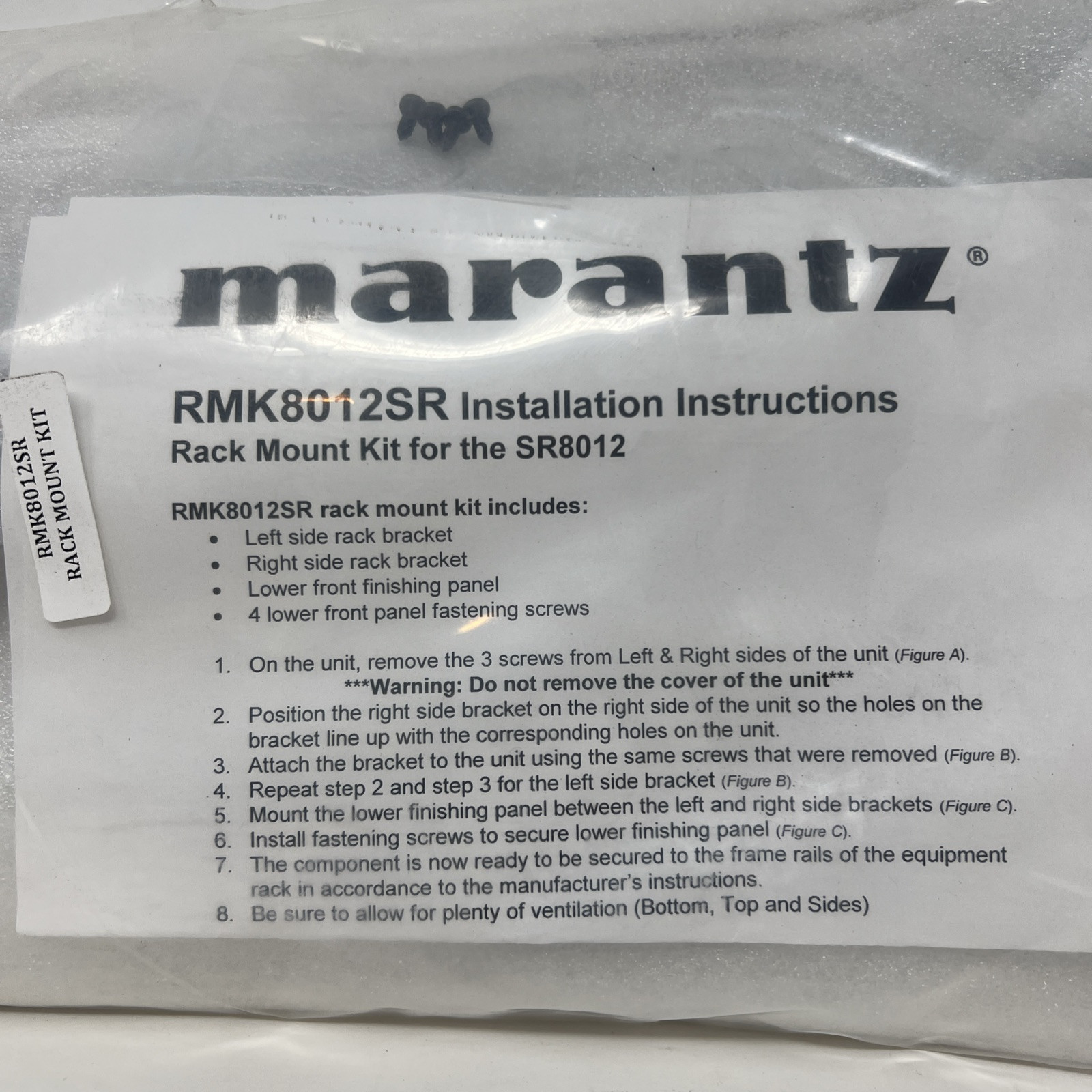 Marantz RMK8012SR Rack Mount Kit For The SR8012