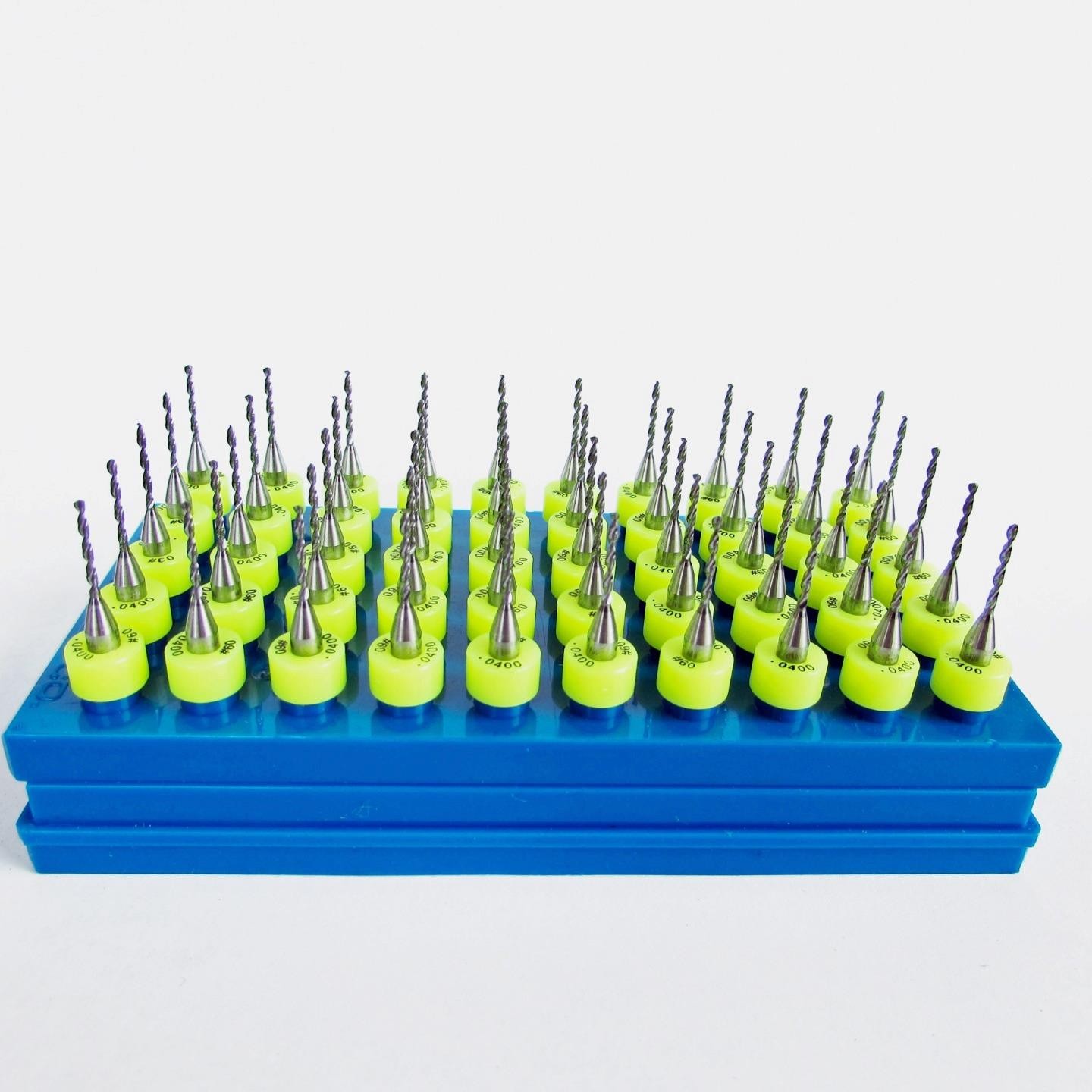 50 Pack Resharpened Solid Carbide Micro Drill Bits, 1/8" Shank, Choose Size