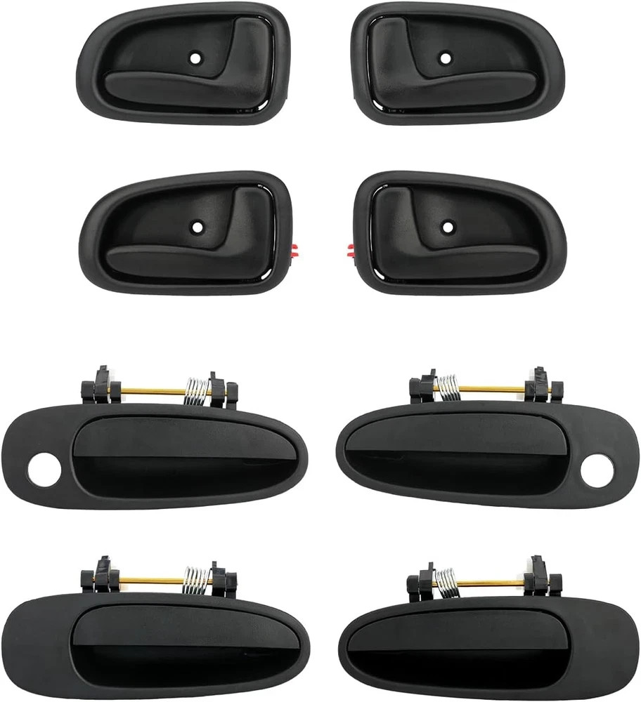 Door Handle Set Interior Exterior for Toyota Corolla Prizm 1993–1997 8PCS