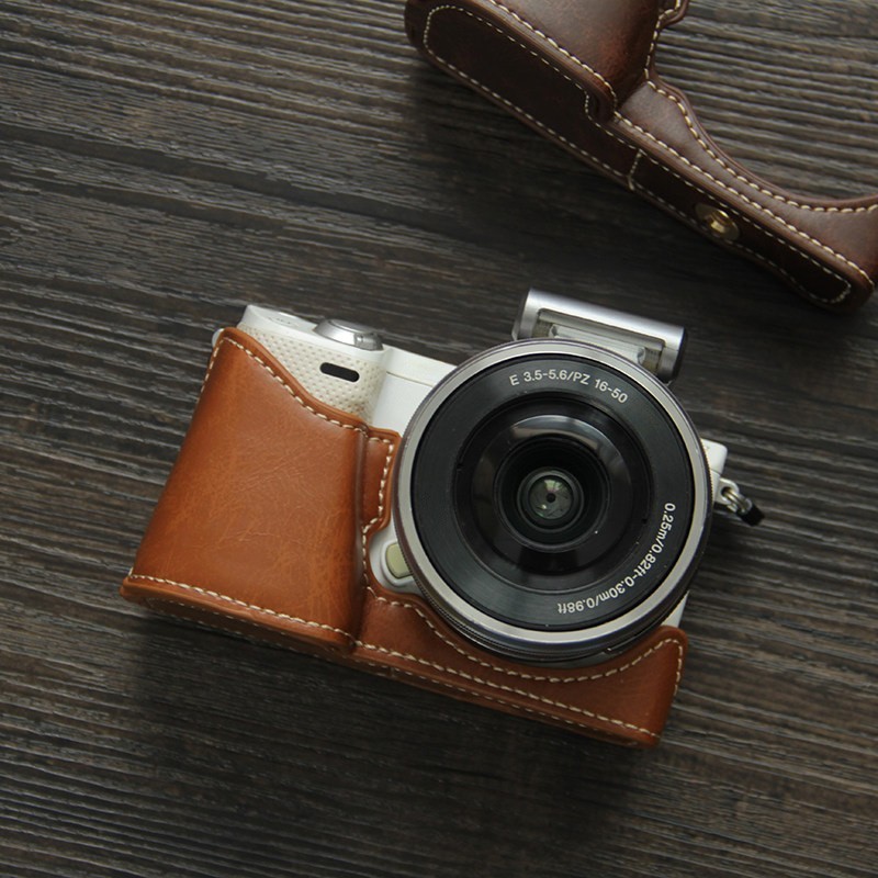 For Sony NEX5 NEX5R NEX5T NEX5C NEX-7 NEX-6 Camera Leather Dock Case Cover New